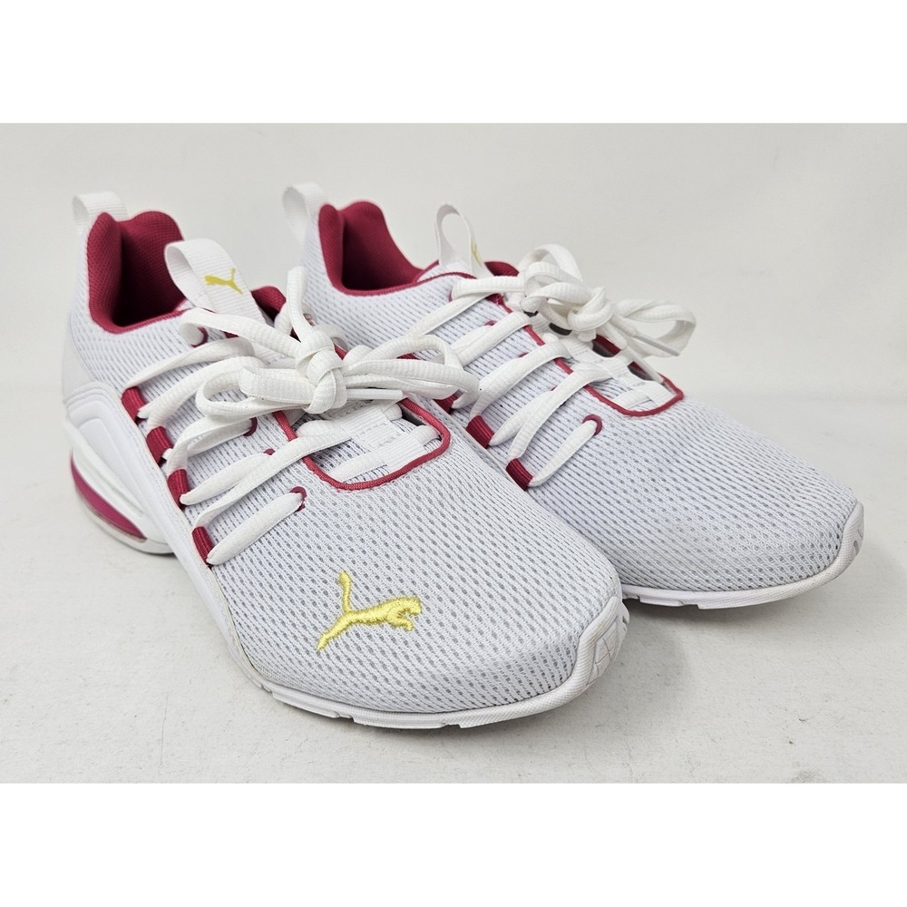 PUMA Axelion Mesh Lace Up Girl's Size 4.5C Sneakers Shoes Pink 194285-05, EUC! - Picture 2 of 12